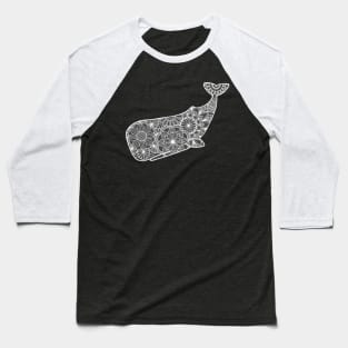 Whale (grey and white) Baseball T-Shirt